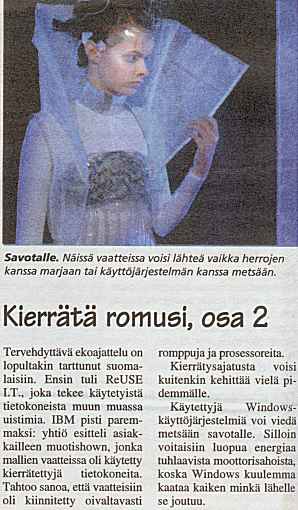 Tietotekniikkaa jaloimmassa mahdollisessa muodossa.